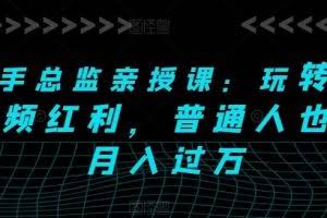 快手总监亲授课：玩转短视频红利，普通人也能月入过万