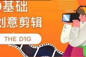 THE D1G零基础创意剪辑课，第一馆创意剪辑实操课-49节完整版（无水印）