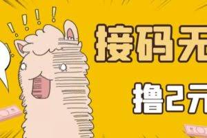 最新接码无限拉新撸2元项目，五分钟一个账号，轻松日入破百【亲测】