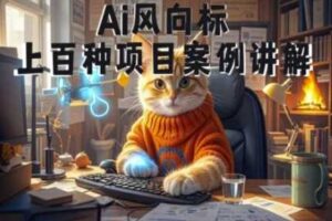Ai风向标-附100种项目案例玩法-0基础小白到大神ai视频商业应用教学