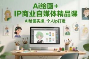 Ai绘画+IP商业自媒体精品课，Ai绘画实操，个人ip打造