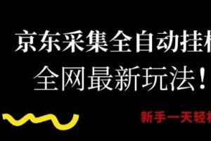 京东采集全自动挂G项目，全网最新玩法新手一天轻松5张【揭秘】