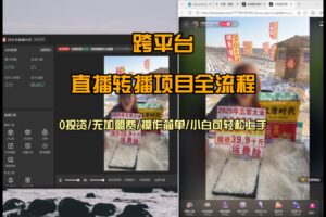 直播转播  每天每台电脑200+ 操作简单每天几分钟  小白两天上手