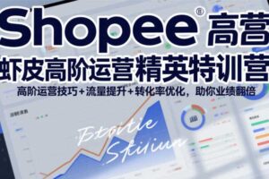Shopee虾皮高阶运营精英特训营,高阶运营技巧+流量提升+转化率优化,助你业绩翻倍
