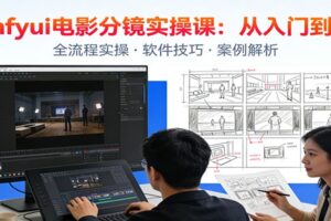 ComfyUI电影分镜实操课:分镜一致性,全流程AI视频制作,零基础也能做专业分镜
