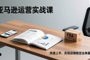 （17287期）亚马逊运营实战课，Listing优化、Vine秒杀、FBA发货，快速上手，实现店铺稳定出单盈利