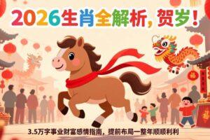 (17428期)付费文章:贺岁!2026生肖全解析,3.5万字事业财富感情指南,提前布局一整年顺顺利利