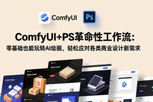 (17512期)ComfyUI+PS革命性工作流:零基础也能玩转AI绘画,轻松应对各类商业设计新需求