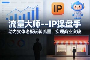 流量大师—IP操盘手，助力实体老板玩转流量，实现商业突破