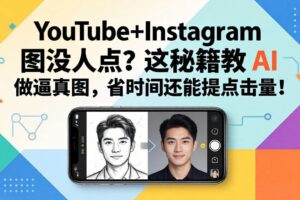 （17911期）YouTube+Instagram 图没人点？这秘籍教 AI 做逼真图，省时间还能提点击量