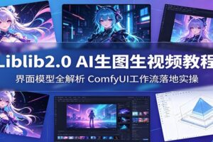 Liblib2.0 AI生图生视频教程:界面模型全解析,ComfyUI工作流落地实操