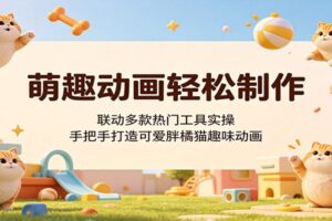 萌趣动画轻松制作,联动多款热门工具实操,手把手打造可爱胖橘猫趣味动画
