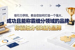 吸引力学院,教会您如何打造一个强大、成功且能称霸细分领域的品牌!【原创双语字幕】