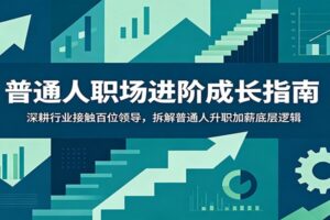 普通人职场进阶成长指南:深耕行业接触百位领导,拆解普通人升职加薪底层逻辑