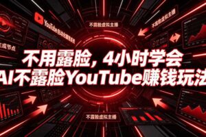 不用露脸，4小时学会AI不露脸YouTube賺钱玩法【原创双语字幕】