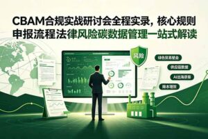 (19235期)CBAM合规实战研讨会全程实录,核心规则申报流程法律风险碳数据管理一站式解读