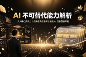 (19344期)付费文章:AI 不可替代能力解析▸八大核心竞争力|自媒体实战案例|跳出 AI 信息茧房干货