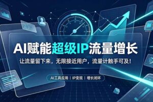 （19453期）AI赋能超级IP流量增长：让流量留下来，无限接近用户，流量计触手可及！