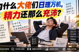 付费文章：为什么大佬们日理万机，精力还那么充沛？