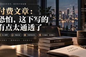 （20317期）灏泽付费文章：恐怕，这下写的有点太通透了