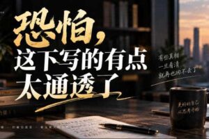 灏泽叔最新付费文章：恐怕，这下写的有点太通透了