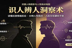 识人辨人终极心法：读懂应激情绪反应，分辨人性弱点，人际交往避坑干货