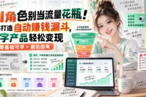 AI角色别当流量花瓶!教你打造自动賺钱漏斗,数字产品轻松变现(零基础可学+避坑指南)【原创双语字幕】