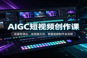 AIGC短视频创作课:实操导演台,活用提示词,掌握视频制作全流程