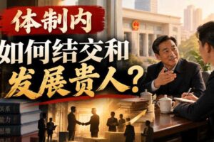 某公众号付费文章:体制内,如何结交和发展贵人?