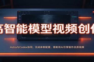 高智能模型视频创作:Astra与Codex协同,完成参数配置,借助双AI引擎制作优质视频