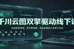 千川云图双擎驱动线下课：实战投放思维，双引擎策略，电商流量放大实操方法论
