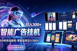 （20964期）24小时AI广告挂机｜在家就能做的被动副业