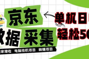 闲置电脑变现！单机单天收益500+，京东数据采集优化，全天纯挂G【揭秘】