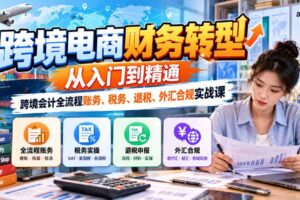 跨境电商财务转型：从入门到精通｜跨境会计全流程账务、税务、退税、外汇合规实战课