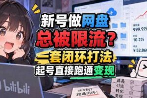网盘拉新SOP:小白前期宝典,每一步都有明确动作,几千测试出来的打法,全程不限流