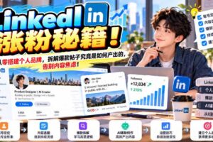 LinkedIn涨粉秘籍!从零搭建个人品牌,拆解爆款帖子究竟是如何产出的,告别内容焦虑!【原创双语字幕】
