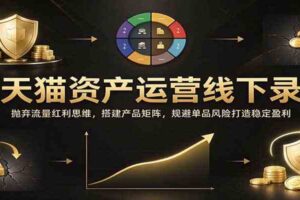 淘天猫资产运营线下录音：抛弃流量红利思维，搭建产品矩阵，规避单品风险打造稳定盈利